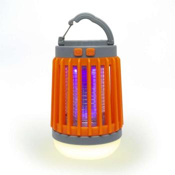 Hordozható Rovarcsapda túrázáshoz, ledlámpával 3W - narancssárga-szürke kép