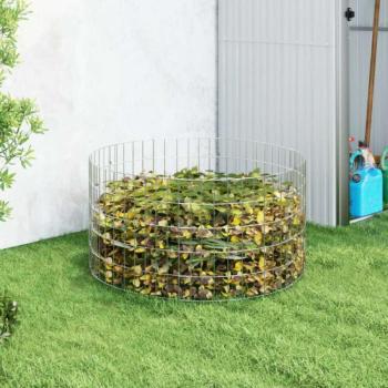 horganyzott acél kerti komposztáló Ø100 x 50 cm kép
