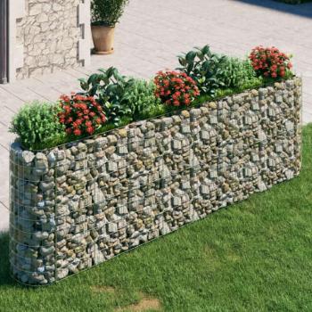 Horganyzott vas gabion magaságyás 330x50x100 cm kép