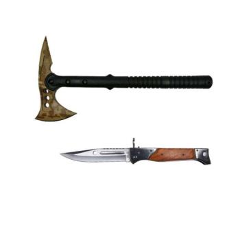 Ideallstore® fejszekészlet, Survivor Desert Camo és AK-47 kés, 34... kép
