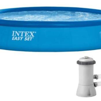 Intex EasySet Puhafalú medence vízforgatóval 457x84cm (28158NP) kép