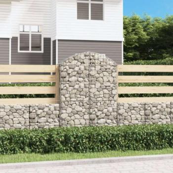 Íves horganyzott vas gabion kosár 100x30x140/160 cm kép