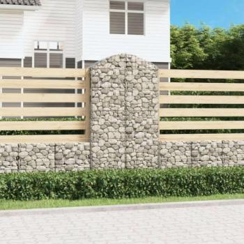 Íves horganyzott vas gabion kosár 100x30x180/200 cm kép