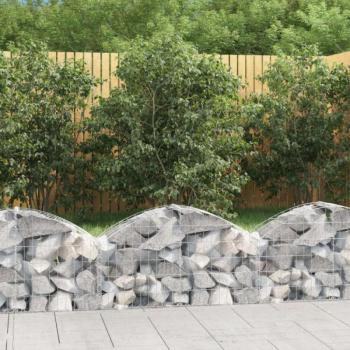 Íves horganyzott vas gabion kosár 100x30x40/60 cm kép