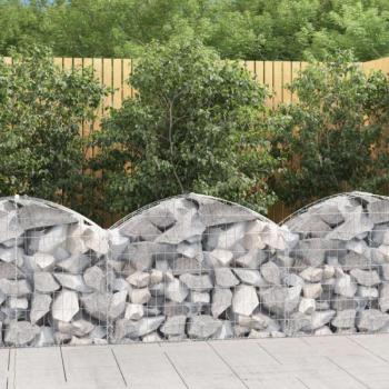 Íves horganyzott vas gabion kosár 100x30x60/80 cm kép