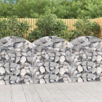 Íves horganyzott vas gabion kosár 100x50x100/120 cm kép