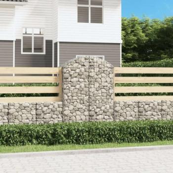 Íves horganyzott vas gabion kosár 100x50x140/160 cm kép