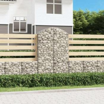 Íves horganyzott vas gabion kosár 100x50x160/180 cm kép