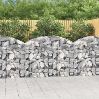 Íves horganyzott vas gabion kosár 150x30x100/120 cm kép