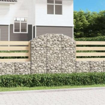 Íves horganyzott vas gabion kosár 150x30x140/160 cm kép