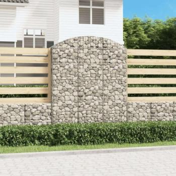 Íves horganyzott vas gabion kosár 150x30x180/200 cm kép