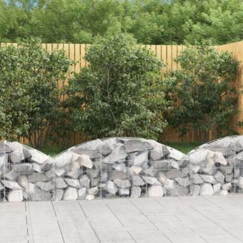 Íves horganyzott vas gabion kosár 150x30x40/60 cm kép