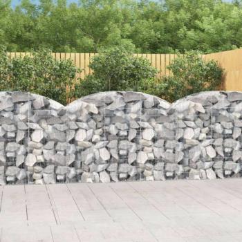 Íves horganyzott vas gabion kosár 150x50x100/120 cm kép