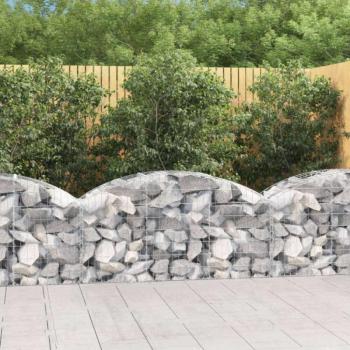 Íves horganyzott vas gabion kosár 150x50x60/80 cm kép