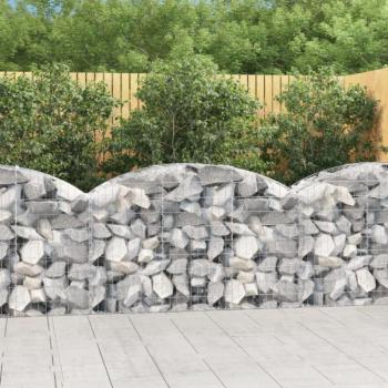 Íves horganyzott vas gabion kosár 150x50x80/100 cm kép