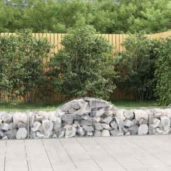 Íves horganyzott vas gabion kosár 200x50x40/60 cm kép