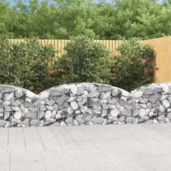 Íves horganyzott vas gabion kosár 200x50x60/80 cm kép