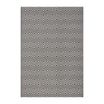 Karo fekete-fehér kültéri szőnyeg, 140 x 200 cm - NORTHRUGS kép