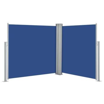 Kék behúzható oldalsó napellenző 120 x 600 cm kép