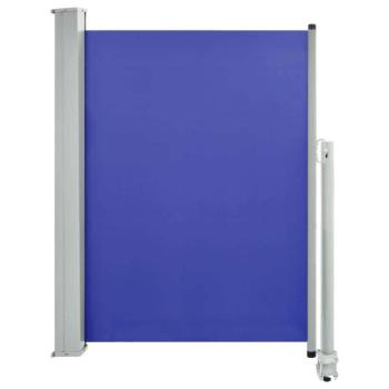 Kék behúzható oldalsó teraszi napellenző 100 x 300 cm kép