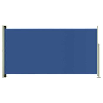 Kék behúzható oldalsó terasznapellenző 160 x 300 cm kép