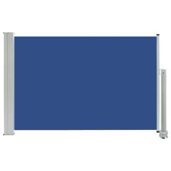 Kék kihúzható oldalsó terasz napellenző 60 x 300 cm kép
