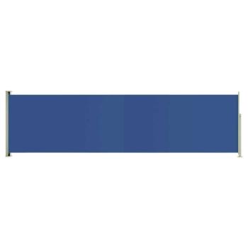 Kék kihúzható terasznapellenző 140 x 500 cm kép