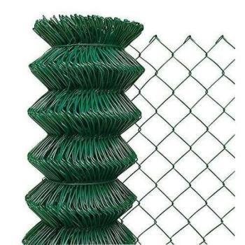 Kerítés, PVC, zöld, 60 mm, 2 mm, magasság 1,6 m kép