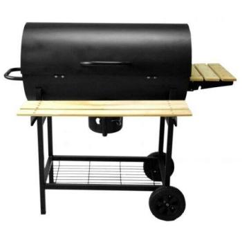 Kerti grill, grill, téglalap alakú, kerekekkel, polcokkal, 108x64... kép