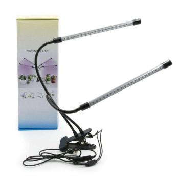 Kétágú flexibilis palántanevelő LED lámpa, asztalra csíptethető kép
