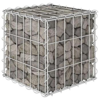 Kocka alakú acélhuzal gabion magaságyás 30 x 30 x 30 cm kép