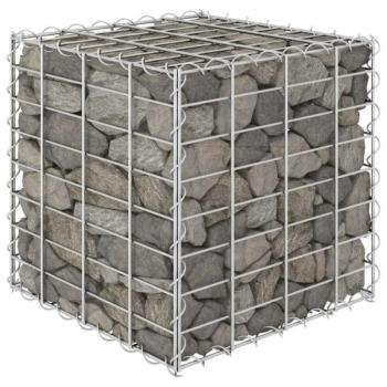 Kocka alakú acélhuzal gabion magaságyás 40 x 40 x 40 cm kép