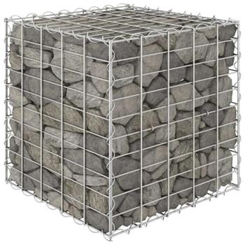Kocka alakú acélhuzal gabion magaságyás 50 x 50 x 50 cm kép