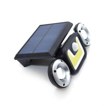 Kültéri napelemes falilámpa – 32+22 COB LED, vízálló / mozgásérzé... kép