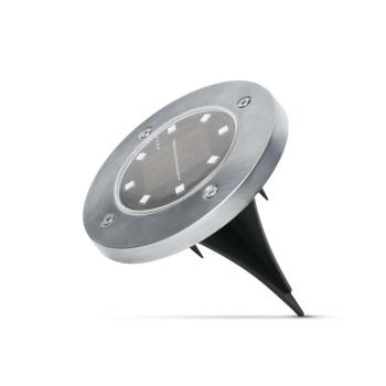 LED-es leszúrható kör alakú szolár Lámpa 12cm - fekete kép