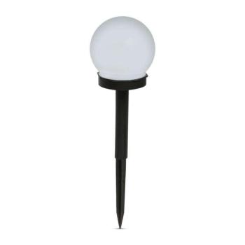LED-es szolár lámpa - leszúrható - gömb alakú, hidegfehér - Ø10 c... kép