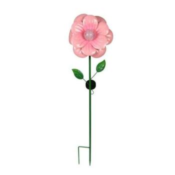 Luxform Solar Anemone virág rózsaszín kerti lámpa kép