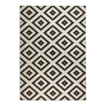Malta fekete-krémszínű kültéri szőnyeg, 120 x 170 cm - NORTHRUGS kép