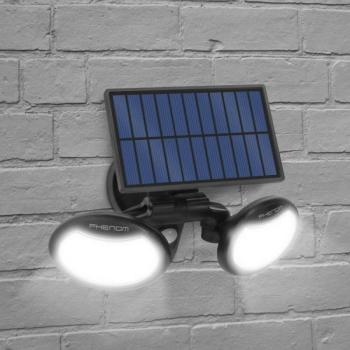 Mozgásérzékelős szolár reflektor - forgatható fejjel - 2 COB LED kép