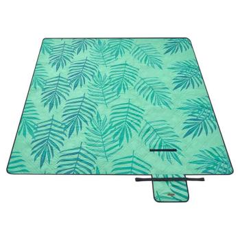 Nagy vízálló kemping takaró, 200 x 200 cm, zöld trópusi mintával... kép