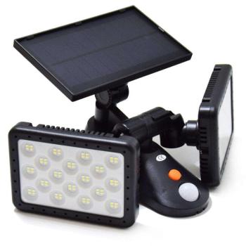 Napelemes kültéri lámpa - PIR sensor és CDS éjszakai szenzor / fo... kép