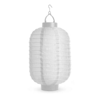 Napelemes lampion (fehér, hidegfehér LED, 21 cm) kép