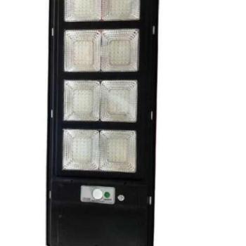 Napelemes Utcai 8 LED paneles lámpa konzollal, távirányítóval 100... kép