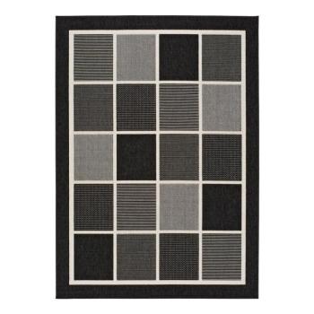 Nicol Squares fekete-szürke kültéri szőnyeg, 160 x 230 cm - Universal kép