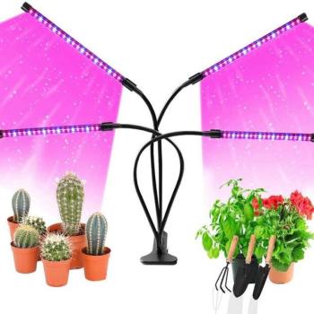 Növénynevelő lámpa, 80W, időzítő, 9 fényerő kép