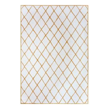 Okkersárga-fehér kültéri szőnyeg 160x230 cm Malaga – NORTHRUGS kép