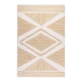 Okkersárga-krémszínű kültéri szőnyeg 120x170 cm Gemini – Elle Decoration kép