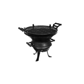 Öntöttvas BBQ kerti grill, mozgatható , 36 x 40 cm, BBQ214 kép