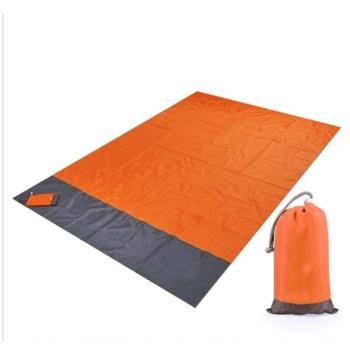 Összehajtható, vízálló strandszőnyeg, piknik takaró - Narancssárga kép