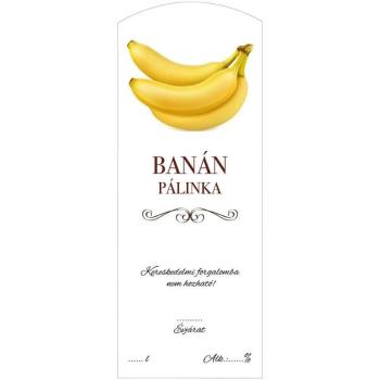 Pálinkás cimke ECO Banán Hosszú 5 db/csomag kép